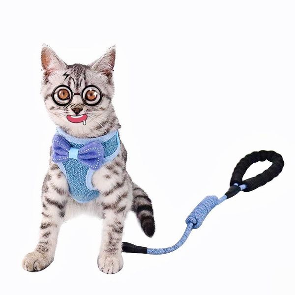 cat collars & leads the bowknot vest escape proof, anti-breakaway adjustable traction rope, walking rope set
cat collars & leads the bowknot vest escape proof, anti-breakaway adjustable traction rope, walking rope set