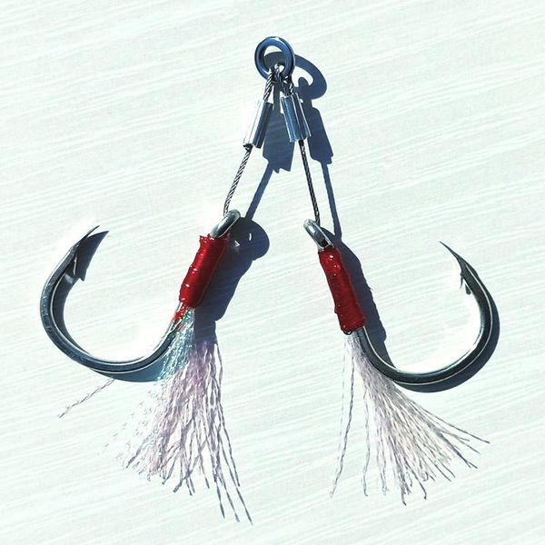 fishing hooks 2pairs mustad 3/0 5/0 7/0 steel line slow jig hook with feather assist double saltwater inchiku jigging
fishing hooks 2pairs mustad 3/0 5/0 7/0 steel line slow jig hook with feather assist double saltwater inchiku jigging