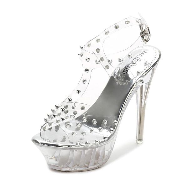 dress shoes big size 35-43 summer high heels sandals women transparent party pumps rivet crystal strap buckle ladies heel, Black
dress shoes big size 35-43 summer high heels sandals women transparent party pumps rivet crystal strap buckle ladies heel, Black