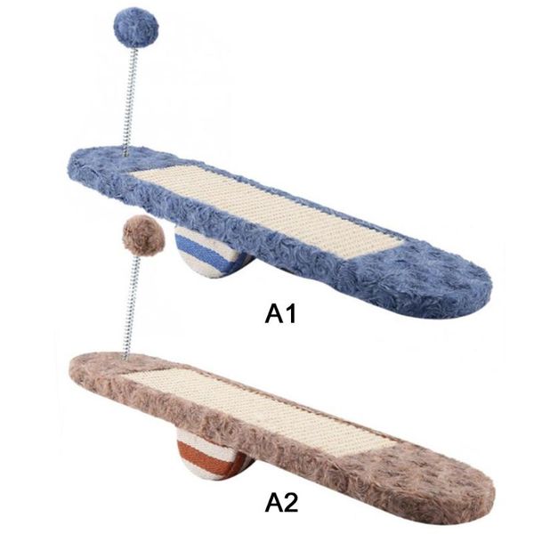 1pc cat sisal scrattoy polyester fiber scratch board seesaw pet for grinding paws toys product supplies
1pc cat sisal scrattoy polyester fiber scratch board seesaw pet for grinding paws toys product supplies