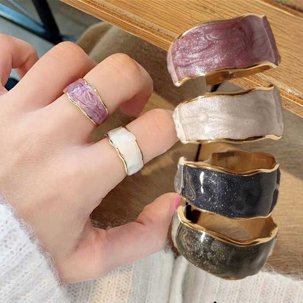 kpop open drip oil ring for women vintage design color handmade adjustable ring fashion wave jewelry wedding rings p0818, Silver
kpop open drip oil ring for women vintage design color handmade adjustable ring fashion wave jewelry wedding rings p0818, Silver