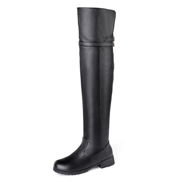 boots classic pu oversized warm winter metal zippers comfortable plush buckle women's available for 48yards 47yards, Black
boots classic pu oversized warm winter metal zippers comfortable plush buckle women's available for 48yards 47yards, Black