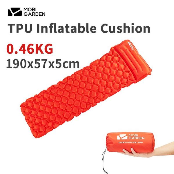 outdoor pads mobi garden tpu inflatable sleeping mat with pillow 10cm thickening 1-2 persons portable tent mattress waterproof pad
outdoor pads mobi garden tpu inflatable sleeping mat with pillow 10cm thickening 1-2 persons portable tent mattress waterproof pad