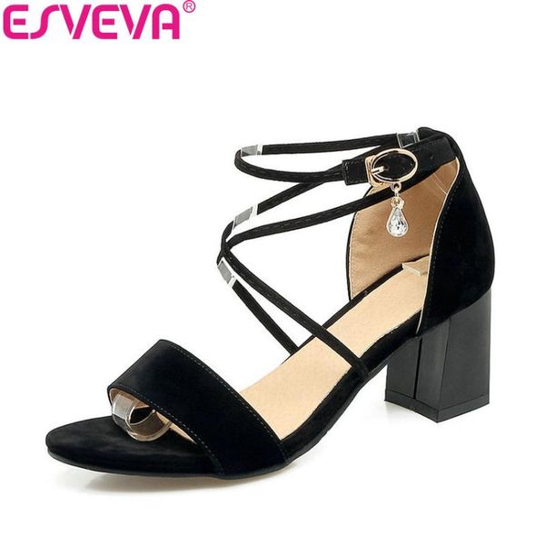 women sandals high heels shoes flock female low heel summer peep toe casual size 34-43 dress, Black
women sandals high heels shoes flock female low heel summer peep toe casual size 34-43 dress, Black