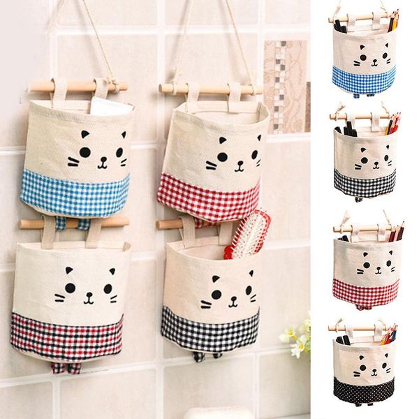 storage bags wall hanging bag cartoon cat design stackable dorm over the door linen cotton pouch with wooden stick for home stock
storage bags wall hanging bag cartoon cat design stackable dorm over the door linen cotton pouch with wooden stick for home stock