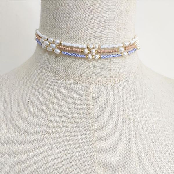 chokers 2021 trendy beaded necklace freshwater pearl color rice beads mix and match choker for women exquisite neck accessories, Golden;silver
chokers 2021 trendy beaded necklace freshwater pearl color rice beads mix and match choker for women exquisite neck accessories, Golden;silver