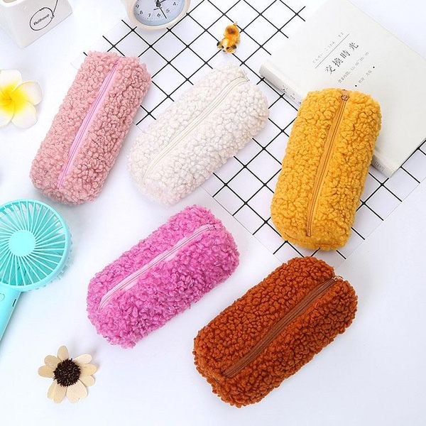 pencil bags creative lamb plush case for girl cute pen bag box stationery pouch kids gift office school supplies
pencil bags creative lamb plush case for girl cute pen bag box stationery pouch kids gift office school supplies
