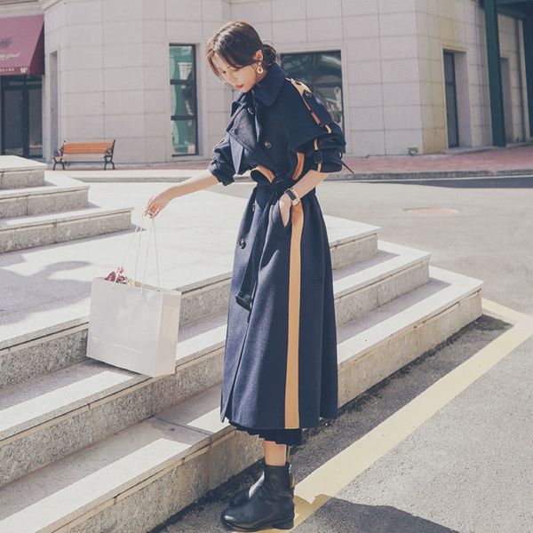 women's wool & blends color matching woolen autumn winter korean style loose over-the-knee women jacket thicked warm coat y640 oh1r, Black
women's wool & blends color matching woolen autumn winter korean style loose over-the-knee women jacket thicked warm coat y640 oh1r, Black