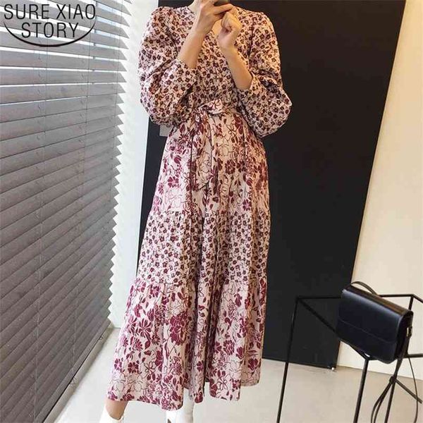 vintage red floral dress elegant v-neck korea high waist bandage es single breasted long sleeve maxi vestidos 12788 210506, Black;gray
vintage red floral dress elegant v-neck korea high waist bandage es single breasted long sleeve maxi vestidos 12788 210506, Black;gray