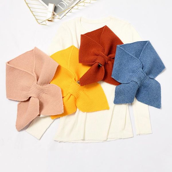 bow ties women cute knitted wool scarf ftriangle autumn winter neck guard solid color bib sweater blouse decoration, Black;gray
bow ties women cute knitted wool scarf ftriangle autumn winter neck guard solid color bib sweater blouse decoration, Black;gray