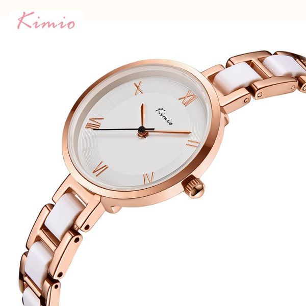 wristwatches kimio women white imitation ceramic bracelet watches simple big dial ladies quartz watch roman scale wristwatch, Slivery;brown
wristwatches kimio women white imitation ceramic bracelet watches simple big dial ladies quartz watch roman scale wristwatch, Slivery;brown