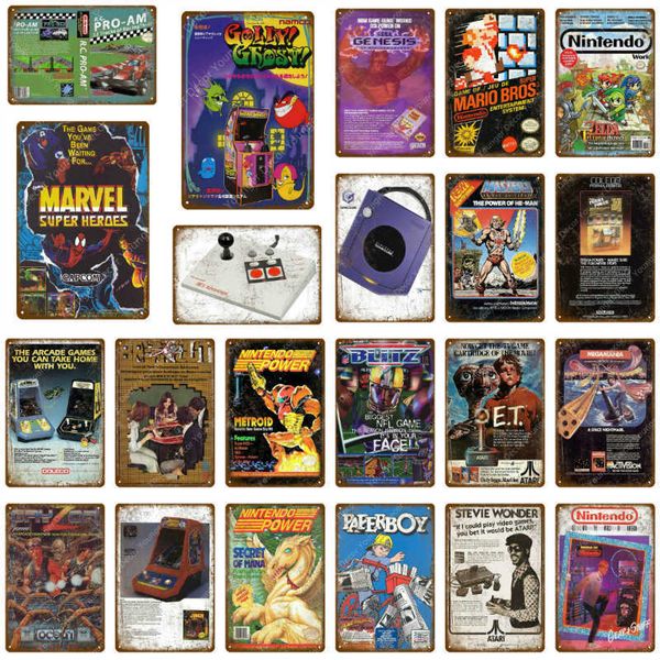 comic video game metal signs play gaming metal poster wall sticker for pub bar club home decor sega vintage retro plaque
comic video game metal signs play gaming metal poster wall sticker for pub bar club home decor sega vintage retro plaque