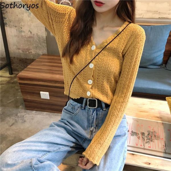 women's knits & tees cardigan women hollow out design streetwear vintage cropped cardigans loose chic korean style fashion casual cute, White
women's knits & tees cardigan women hollow out design streetwear vintage cropped cardigans loose chic korean style fashion casual cute, White