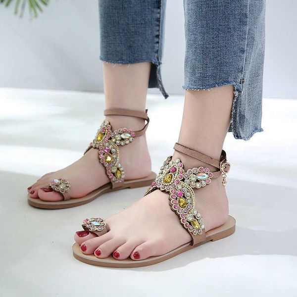sandals 2021 summer rome national wind bohemian vacation seaside beach shoes clip feet rhinestone flat female, Black
sandals 2021 summer rome national wind bohemian vacation seaside beach shoes clip feet rhinestone flat female, Black