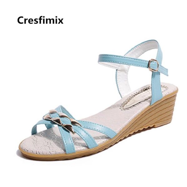 dress shoes cresfimix sandales femmes women cute spring wedge heel sandals lady peep toe blue pu leather c3436, Black
dress shoes cresfimix sandales femmes women cute spring wedge heel sandals lady peep toe blue pu leather c3436, Black