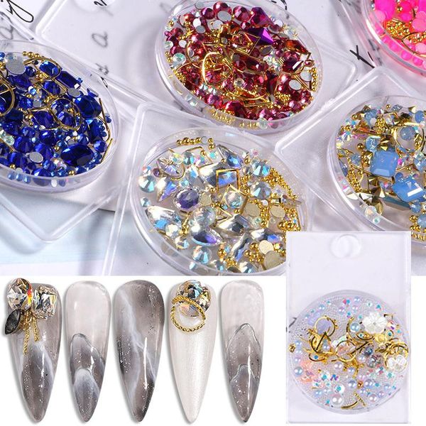 nail art decorations 1 box mixed 3d rhinestones crystals gems jewelry gold ab shiny stones charm glass manicures accessories, Silver;gold
nail art decorations 1 box mixed 3d rhinestones crystals gems jewelry gold ab shiny stones charm glass manicures accessories, Silver;gold