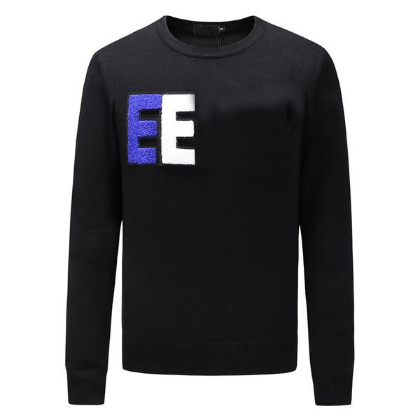 men sweatshirt desginer letter embroidery knitwear sweatshirt crew neck long sleeve sweater for winter, White;black
men sweatshirt desginer letter embroidery knitwear sweatshirt crew neck long sleeve sweater for winter, White;black