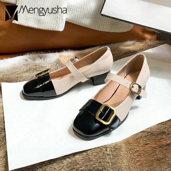 leather patchwork mary janes shoes woman retro buckle pumps brand designer thick med-high heels tacones mujer lolita dress, Black
leather patchwork mary janes shoes woman retro buckle pumps brand designer thick med-high heels tacones mujer lolita dress, Black