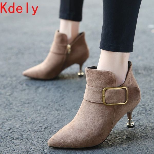 boots short women autumn and winter fashion ladies pointed suede belt buckle high heel stiletto tube women's 4mlw, Black
boots short women autumn and winter fashion ladies pointed suede belt buckle high heel stiletto tube women's 4mlw, Black