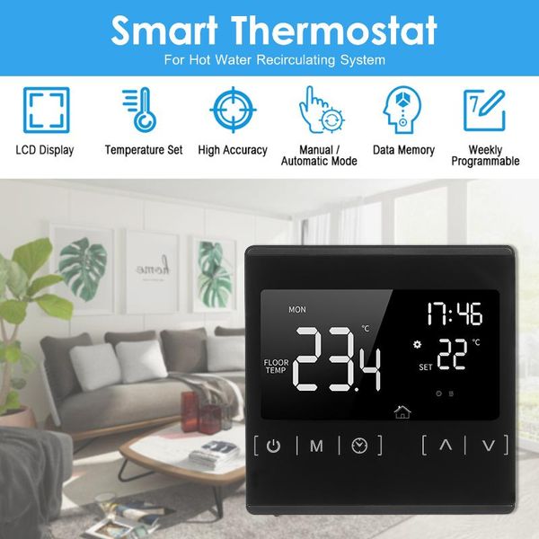 smart home control touchscreen thermostat for programmable electric water heating system thermoregulator 85-250v temperature controller
smart home control touchscreen thermostat for programmable electric water heating system thermoregulator 85-250v temperature controller