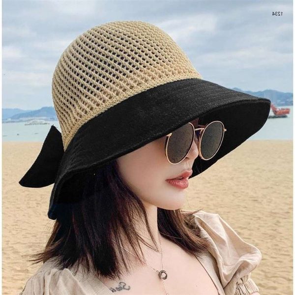 sun hat female sunscreen beach sun korean fashion big brim foldable butterfly hat seaside holiday, Blue;gray
sun hat female sunscreen beach sun korean fashion big brim foldable butterfly hat seaside holiday, Blue;gray