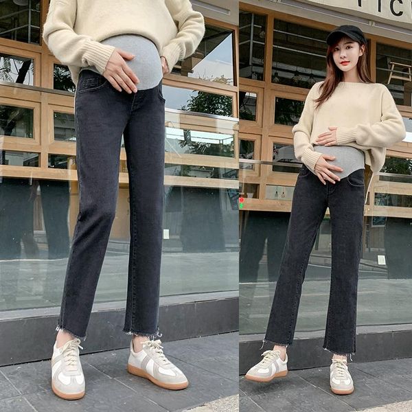 maternity bottoms 6089# pants spring autumn slimming jeans belly support elastic waist trousers, White
maternity bottoms 6089# pants spring autumn slimming jeans belly support elastic waist trousers, White