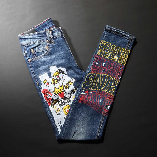 men's jeans streetwear casual denim punk trousers fashion designer retro blue slim fit printed ripped for hip hop pants ow7t
men's jeans streetwear casual denim punk trousers fashion designer retro blue slim fit printed ripped for hip hop pants ow7t