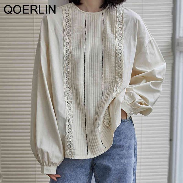 blouses retro french elegant organ lantern o neck long sleeve female loose hollow out pleated white shirt blusa
blouses retro french elegant organ lantern o neck long sleeve female loose hollow out pleated white shirt blusa