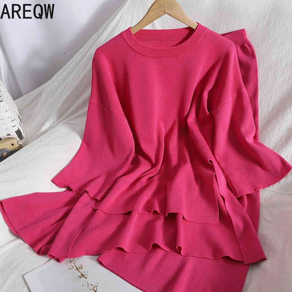 split korean pullover middle sleeve + slim loose wide leg pants spring knitting two piece suit for women 210507, White
split korean pullover middle sleeve + slim loose wide leg pants spring knitting two piece suit for women 210507, White