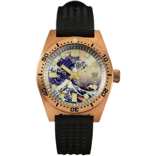 wristwatches san martin men diver watch 62mas mens automatic watches bronze wristwatch sapphire 200m waterproof full luminous surfing dial, Slivery;brown
wristwatches san martin men diver watch 62mas mens automatic watches bronze wristwatch sapphire 200m waterproof full luminous surfing dial, Slivery;brown