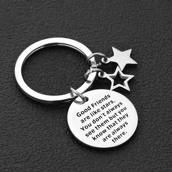 keychains friends friendship birthday thanksgiving day gifts stainless steel letter keychain keyring-good are like stars, Silver
keychains friends friendship birthday thanksgiving day gifts stainless steel letter keychain keyring-good are like stars, Silver