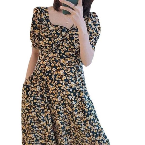 casual dresses ly women's floral print puff short sleeve midi dress square neck mid-length loose summer beach supply, Black;gray
casual dresses ly women's floral print puff short sleeve midi dress square neck mid-length loose summer beach supply, Black;gray