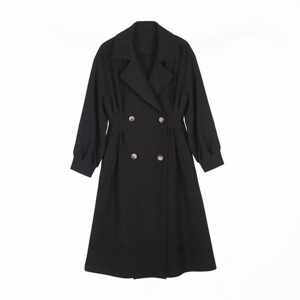 women's trench coats fashion black windbreaker mid-length 2021 spring autumn korean long sleeve waist coat f044, Tan;black
women's trench coats fashion black windbreaker mid-length 2021 spring autumn korean long sleeve waist coat f044, Tan;black