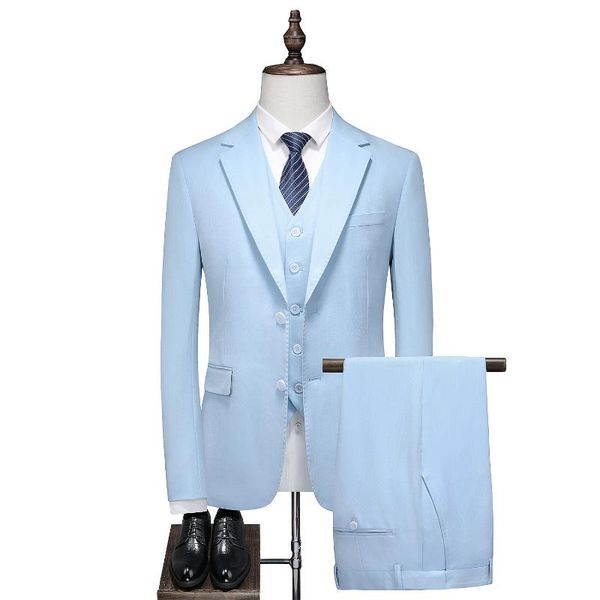 men's suits & blazers 2021 arrival sky blue herringbone business casual evening suit wedding for men man 3 pcs suit(jacket+pants+vest), White;black
men's suits & blazers 2021 arrival sky blue herringbone business casual evening suit wedding for men man 3 pcs suit(jacket+pants+vest), White;black