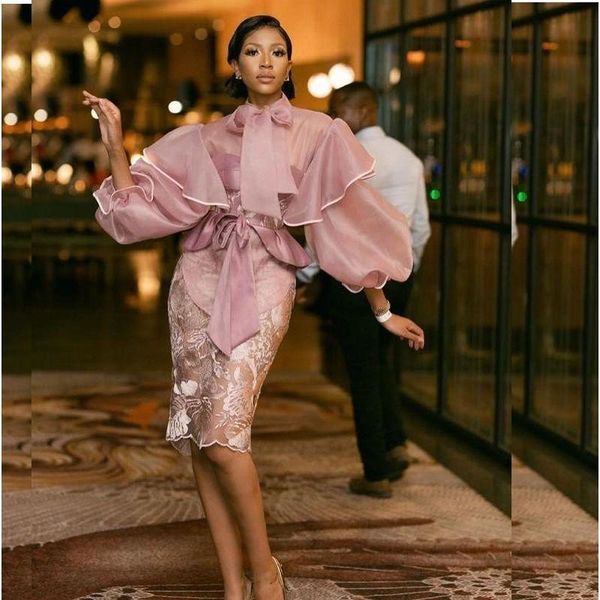 party dresses duaty pink arabic aso ebi stylish mermaid prom knee length vintage formal evening dress long sleeves lace and organza, White;black
party dresses duaty pink arabic aso ebi stylish mermaid prom knee length vintage formal evening dress long sleeves lace and organza, White;black