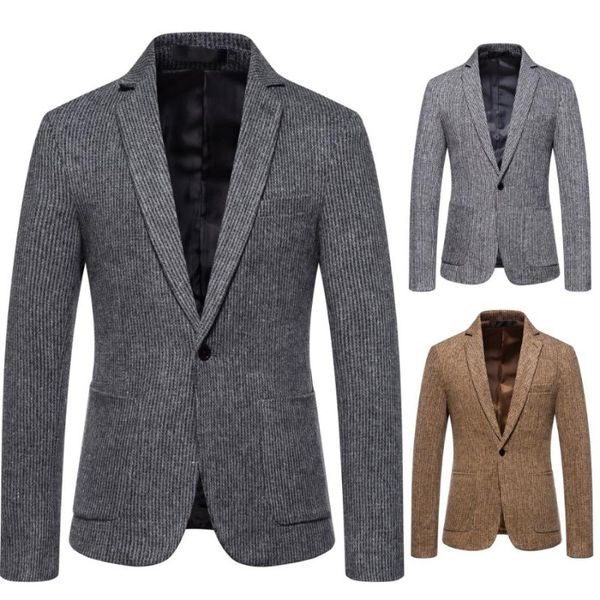 men's suits & blazers 2021 fashion autumn and winter simple suit casual trend woolen jacket wedding for men, White;black
men's suits & blazers 2021 fashion autumn and winter simple suit casual trend woolen jacket wedding for men, White;black