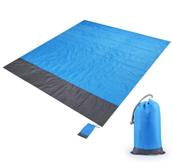 magic beach mat outdoor travel picnic camping waterproof mattress blanket foldable pocket cushion/decorative pillow