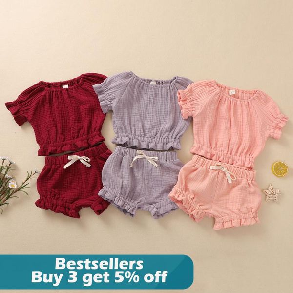 summer kids casual clothes sets toddler baby girls boys ruffle solid linen shorts outfits set clothing, White
summer kids casual clothes sets toddler baby girls boys ruffle solid linen shorts outfits set clothing, White
