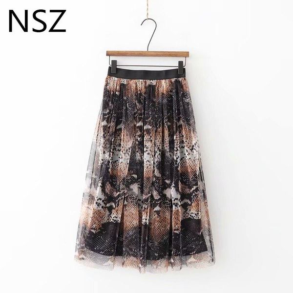 skirts women animal snake skin print with mesh pleated skirt elastic waist elegant a-line female casual loose faldas mujer, Black
skirts women animal snake skin print with mesh pleated skirt elastic waist elegant a-line female casual loose faldas mujer, Black