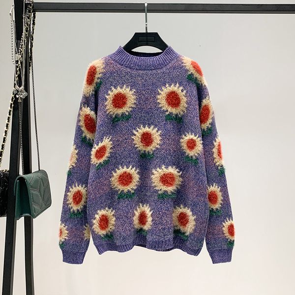straight french girl sunflower round neck pullover sweater net red sweet inner sweater, White;black
straight french girl sunflower round neck pullover sweater net red sweet inner sweater, White;black