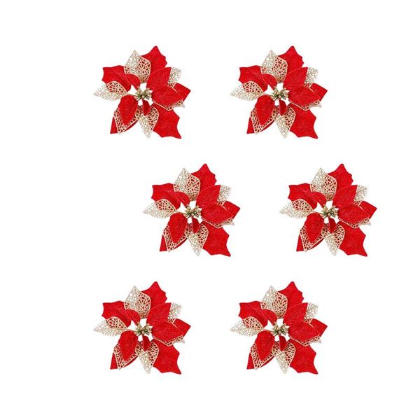 decorative flowers & wreaths 6pcs christmas pendant artificial flower decoration diy ornament glitter fake adornment for home office cafe
decorative flowers & wreaths 6pcs christmas pendant artificial flower decoration diy ornament glitter fake adornment for home office cafe