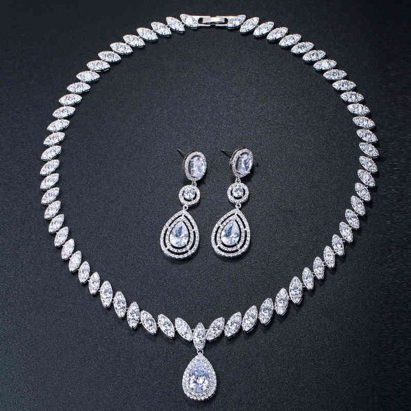 liying bridal wedding dress chain inlaid with aaa zircon necklace earring set korean jewelry high-end atmosphere, Black
liying bridal wedding dress chain inlaid with aaa zircon necklace earring set korean jewelry high-end atmosphere, Black