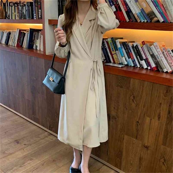 korean office women long dress spring notched collar full sleeve lace-up elegant female dresses vestidos femme 210518, Black;gray
korean office women long dress spring notched collar full sleeve lace-up elegant female dresses vestidos femme 210518, Black;gray