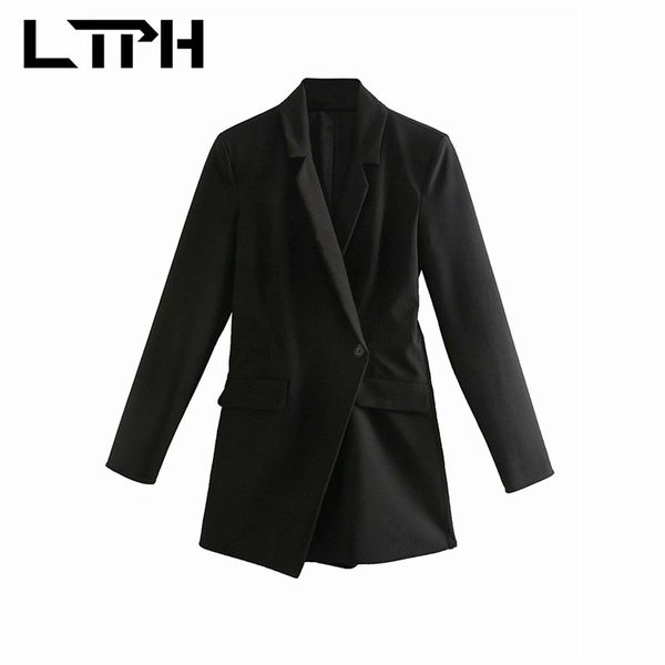 simple fashion single button black women blazer jackets mid-length slim business casual solid coat spring autumn 210427, White;black
simple fashion single button black women blazer jackets mid-length slim business casual solid coat spring autumn 210427, White;black