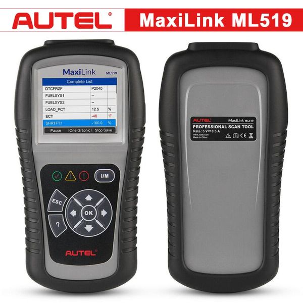 code readers & scan tools autel maxilink ml519 obdii/eobd scanner all 10 modes of obdii testing auto diagnostic tool check engine fault read
code readers & scan tools autel maxilink ml519 obdii/eobd scanner all 10 modes of obdii testing auto diagnostic tool check engine fault read
