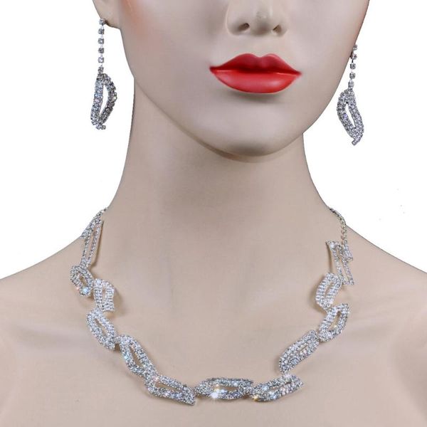 earrings & necklace chran unique design shining crystal silver plated wedding jewelry set
earrings & necklace chran unique design shining crystal silver plated wedding jewelry set