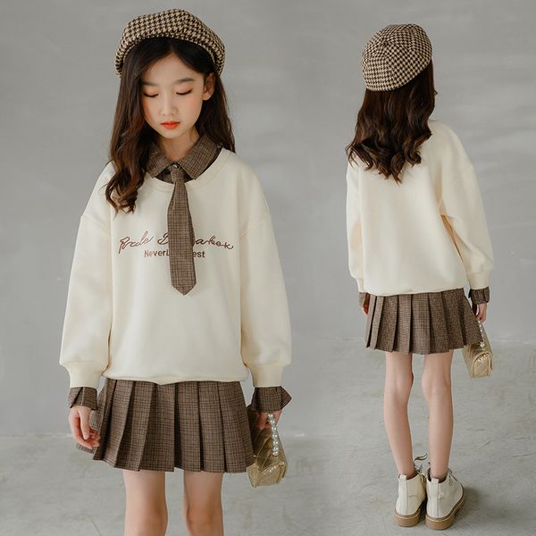 Girls Suit Sweatshirts +Dress Cotton Hooded 2Pcs/Sets 2022 Loose Spring Autumn Teenager Kid School Outdoor Children Clothing, Five pairs
Girls Suit Sweatshirts +Dress Cotton Hooded 2Pcs/Sets 2022 Loose Spring Autumn Teenager Kid School Outdoor Children Clothing, Five pairs