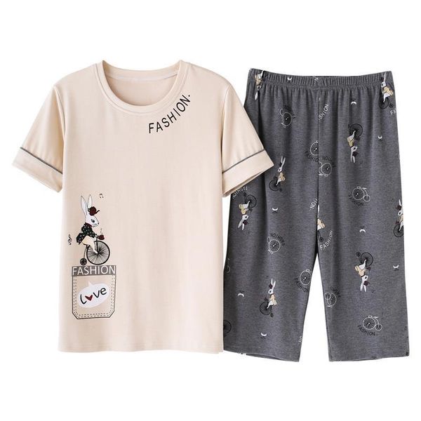 women sleepwear short sleeve pajama sets nightwear summer 100%cotton cartoon round neck cute big size xxl ladies pijama mujer, Black;red
women sleepwear short sleeve pajama sets nightwear summer 100%cotton cartoon round neck cute big size xxl ladies pijama mujer, Black;red