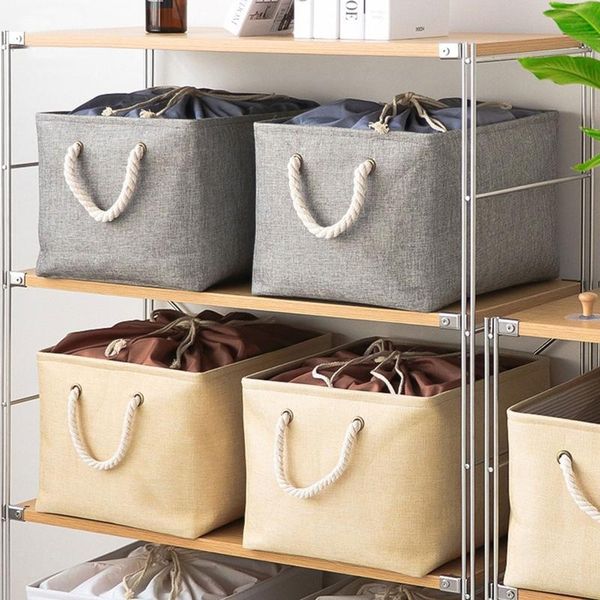 folding storage basket foldable linen box bins drawstring organizer clothes laundry closet toys organize holder boxes &
folding storage basket foldable linen box bins drawstring organizer clothes laundry closet toys organize holder boxes &