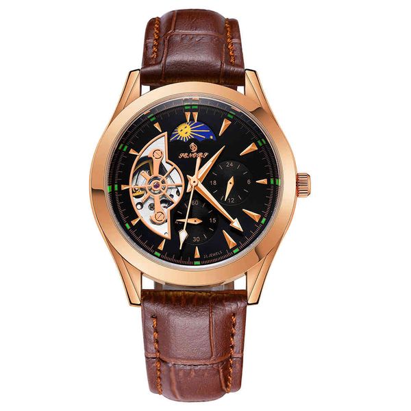 senor's watch men's skeleton automatic mechanical watches male lighting clock hands sports man fashion casual, Slivery;brown
senor's watch men's skeleton automatic mechanical watches male lighting clock hands sports man fashion casual, Slivery;brown